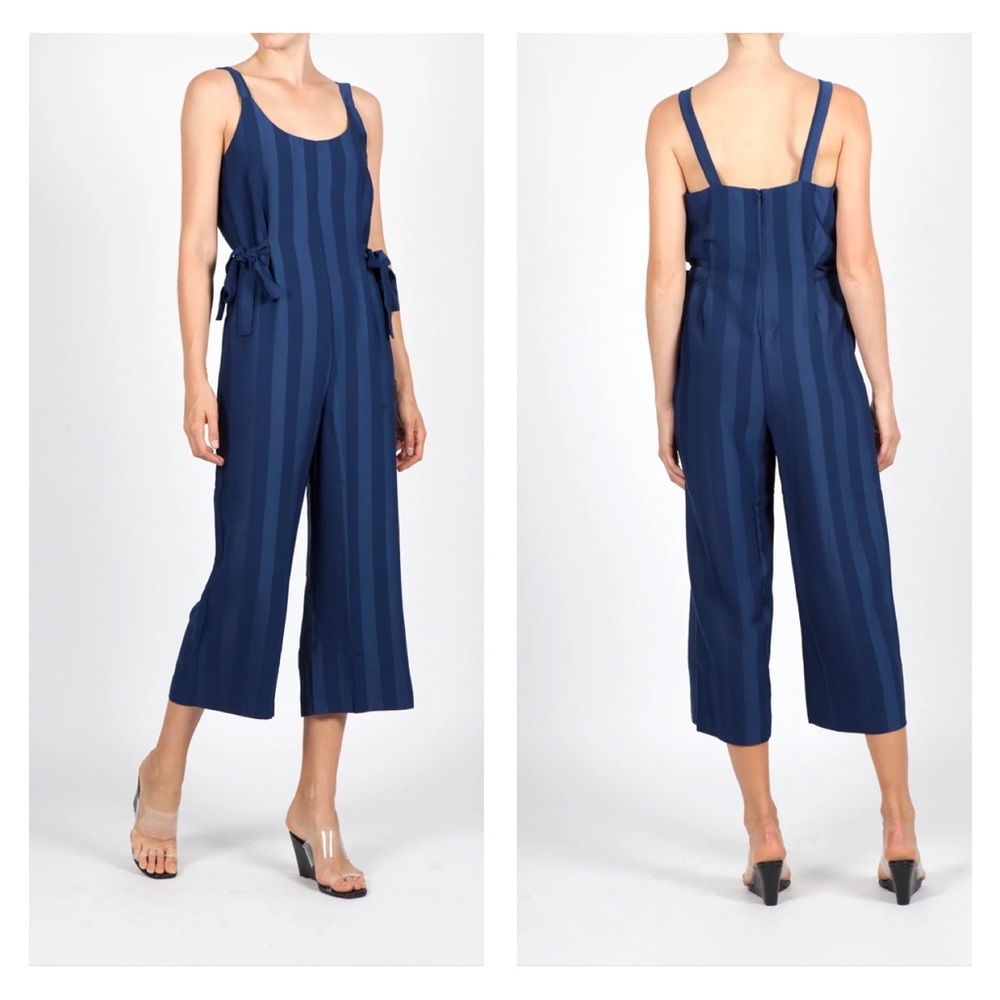 JOVONNA LONDON NAVY STRIPED JUMPSUIT 4